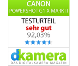 Test dkamera: Sehr Gut für Canon PowerShot G1 X Mark II